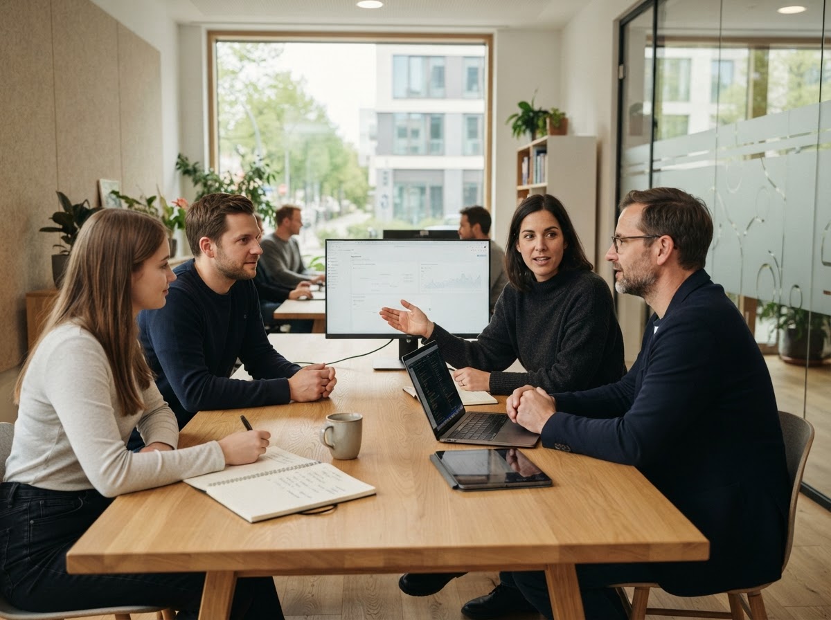 Kronaveli Team bei der Entwicklung von Analysemodellen für Risikomanagement
